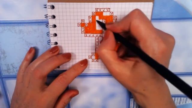 РИСУНКИ ПО КЛЕТОЧКАМ-СОБАКА-| Pixel Art - Простые рисунки Новый год смотреть онлайн