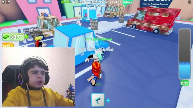 ? Стал Самым МОЩНЫМ МОЙЩИКОМ, чтобы вымыть все Машины ? в ROBLOX! смотреть онлайн