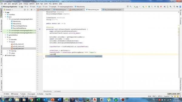 Make Your Own MESSENGER For Android / Создаем MESSENGER за 30 минут
