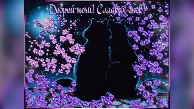 Доброй Ночи! Красивое пожелание сладких снов! Музыкальная видео открытка! Спокойной ночи смотреть онлайн