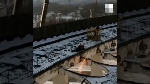 Обрушение при демонтаже СКК в Санкт-Петербурге смотреть онлайн