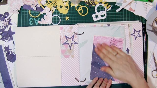 Как сделать альбом на скрытых кольцах | От начала до конца | Часть 3. Декор страничек смотреть онлайн