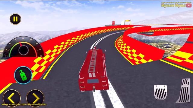 Firefighter Simulator - Mega Stunt Ramp Simulator - Best Android GamePlay смотреть онлайн