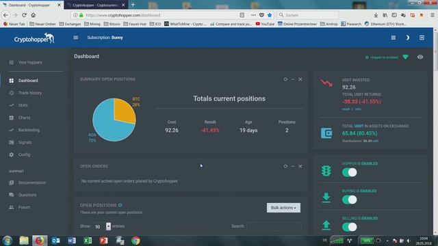Cryptohopper - Setup im fallenden Markt [deutsch] - Setup Tips #2 - Cryptohopper Trading Bot смотреть онлайн