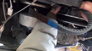 УСТАНОВКА РЕМНЯ ВАРИАТОРА/СНЕГОХОД STELS VIKING 600