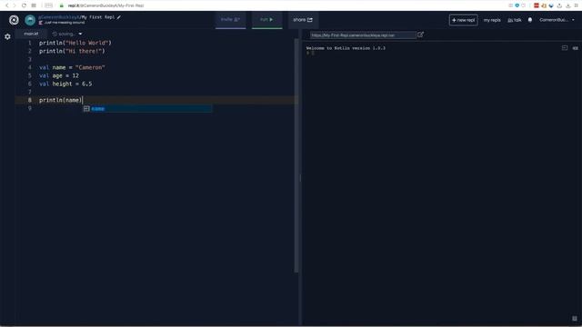 [Android 005] Writing Our First Lines of Kotlin in Repl.It смотреть онлайн