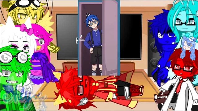 Rainbow Friends? React To Garten Of Banban? Meme☁✨||Gacha Club||#rainbowfriends #gartenofbanban