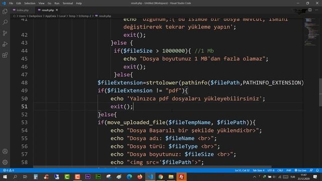 PHP Ders 53 Dosya Yüklerken Güvenlik ve Kısıtlamalar смотреть онлайн