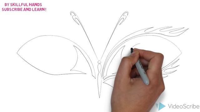 How to Draw a Butterfly tattoo / Как нарисовать татуировку бабочки смотреть онлайн
