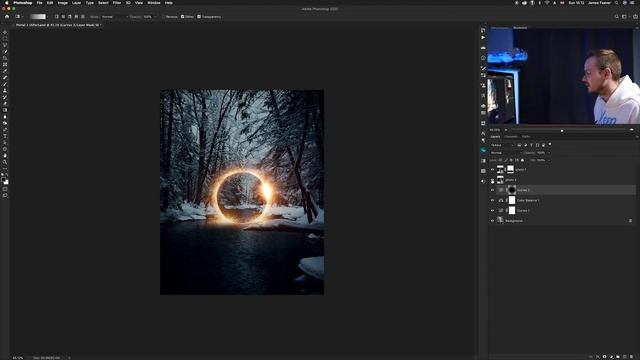 How to create a Winter Portal in Photoshop 2020 смотреть онлайн