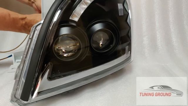 Фары тюнинг в стиле Lexus для Prado 120 смотреть онлайн