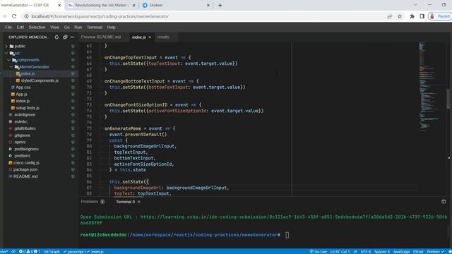 React JS | Coding Practice 44 Meme Generator — CCBP NXTWAVE смотреть онлайн