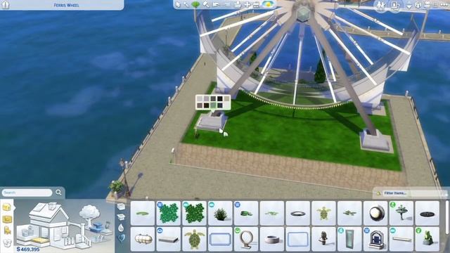 FERRIS WHEEL & PIER BAR | The Sims 4 Speed Build | NOCC