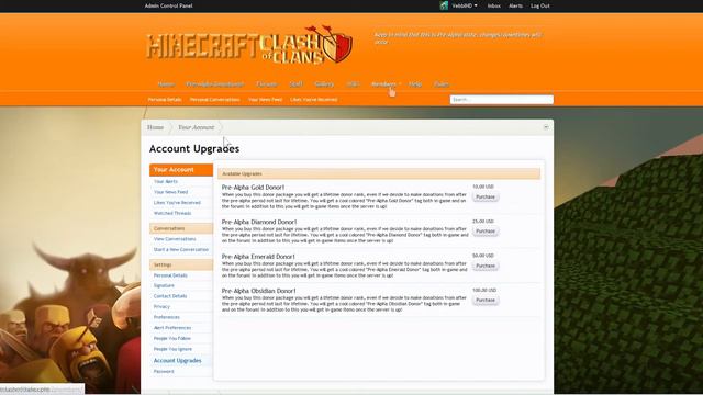 Minecraft Clash of Clans (Forum Announcement) смотреть онлайн