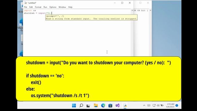shutdown windows using python смотреть онлайн