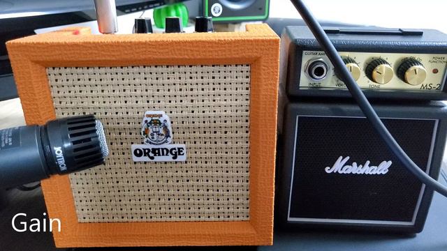 Orange crush mini & Marshall Ms-2 Test смотреть онлайн