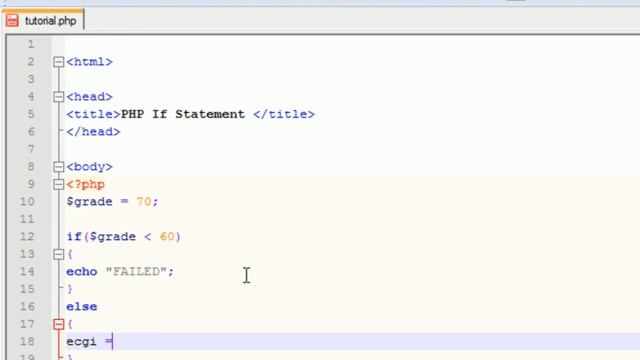 PHP If Statement смотреть онлайн