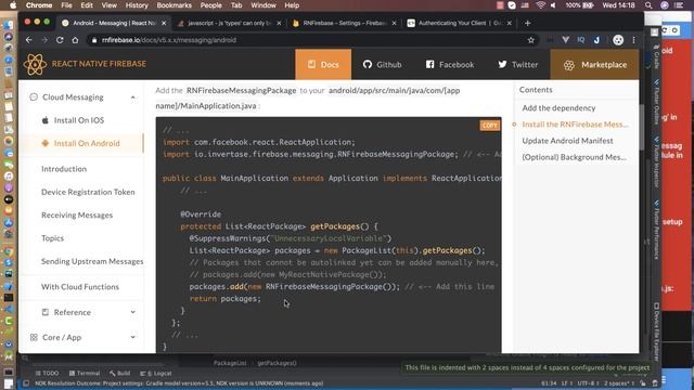 React Native #20: Firebase Push Notification (Use Library react-native-firebase) смотреть онлайн