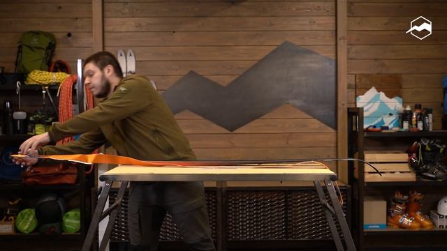 Как зафиксировать и отрегулировать камус на туристических лыжах смотреть онлайн