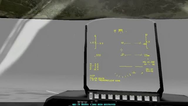 F-22 Lightning 3: Destruction of my homebase by my atomic bomb after I landed again. смотреть онлайн