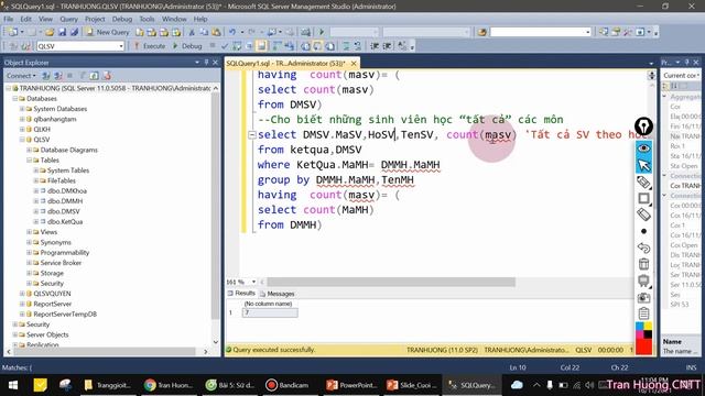 Bài 7_6: Truy vấn sql nâng cao – truy vấn lồng “Tất cả”(phép chia) смотреть онлайн