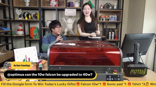 Creality Falcon2 Pro Show Time & Forum Lucky Draw Livestream! 🧐 смотреть онлайн