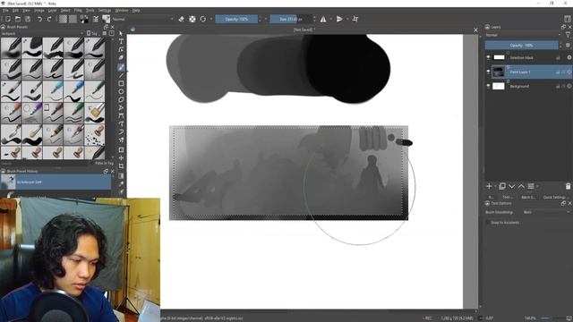 Only 3 Brushes Matter... Krita Painting Tutorial смотреть онлайн