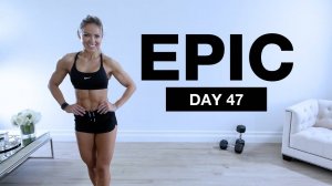 Caroline Girvan - Day 47 of EPIC LEG DAY Workout with Dumbbells Bodyweight [SUPERSETS]