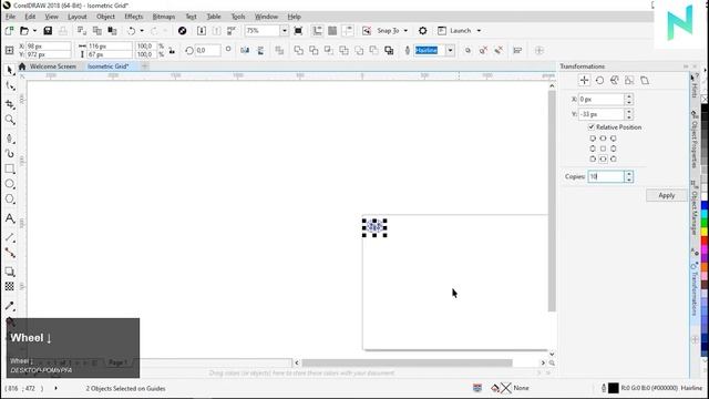 Create A Perfect Isometric Grid In 5 Minutes | CorelDRAW Tutorial смотреть онлайн