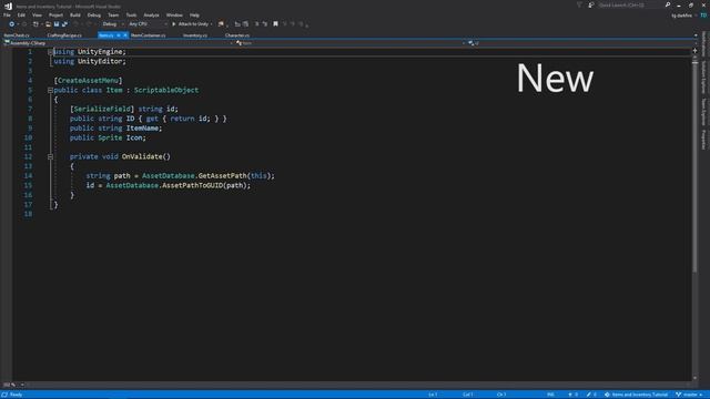 Instantiating Scriptable Objects - Items & Inventory in Unity (pt.12) смотреть онлайн