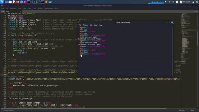 how to show #git branch name with #zsh vcs_info ?? смотреть онлайн