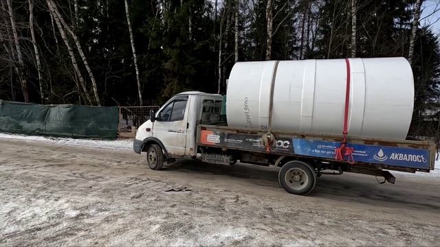 Монтаж канализационной насосной станции (КНС) компании "Аквалос" в районе г. Краснознаменска. смотреть онлайн