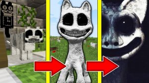 Как менялся БЕЛЫЙ МУЛЬТЯШНЫЙ КОТ и его жизненный цикл в майнкрафт ! Эволюция WHITE CARTOON CAT