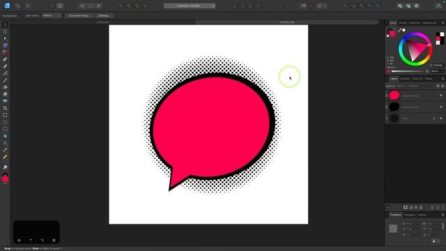 Design A Comic Style Logo with Halftones in Affinity Designer смотреть онлайн