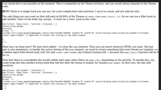 Wordpress: Insert code after ＜body＞ tag without using functions.php? (2 Solutions!!) смотреть онлайн