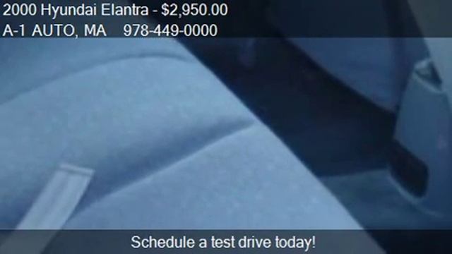2000 Hyundai Elantra GLS - for sale in PEPPERELL, MA 01463 смотреть онлайн