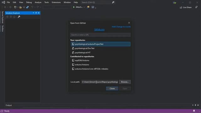 GitHub Integration for Arduino in Visual Studio смотреть онлайн