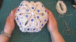 Джутовая филигрань, шкатулка "Синеглазка"  (мк Натальи Поляковой)