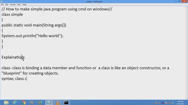 Simple java program | Using CMD | on Windows смотреть онлайн
