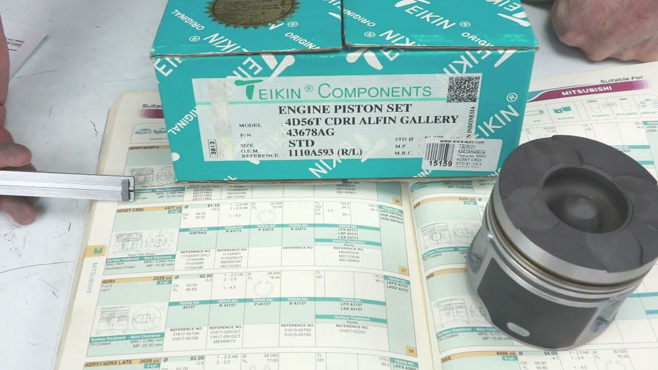 4D56T (2.5L) CRDI Euro IV Mitsubishi поршни Teikin (43678AG) смотреть онлайн