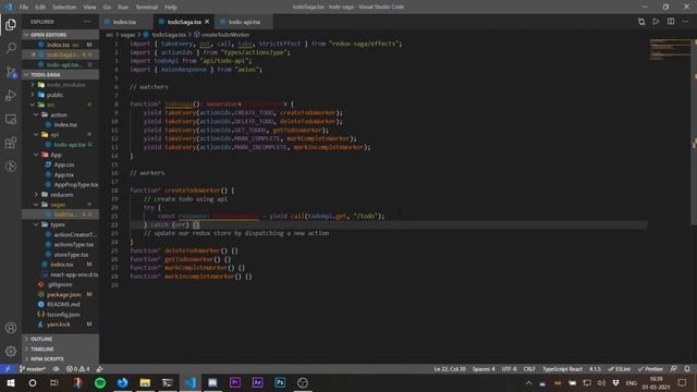 Redux Saga With Typescript | Todo Application | With Custom Todo Api | redux-saga смотреть онлайн
