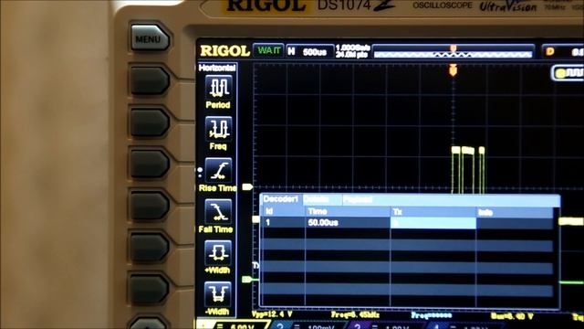 Rigol DS1074Z Serial Decoding смотреть онлайн
