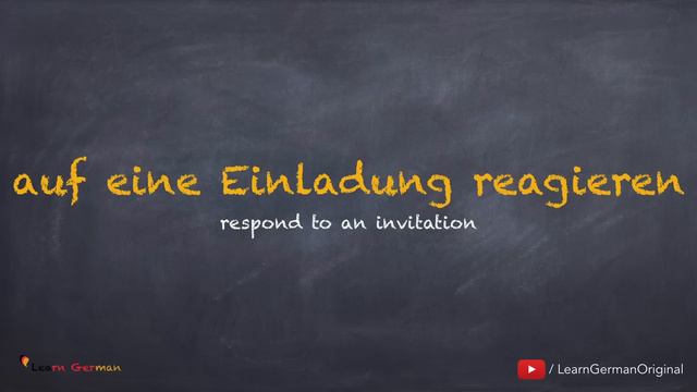 Learn German | Brief schreiben-Einladung | Letter writing-Invitation | A1 - Lesson 51 смотреть онлайн