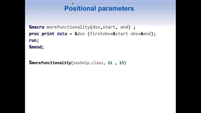 SAS Macro Series Part 3: Macro and Macro parameters смотреть онлайн