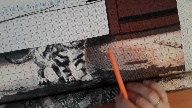 Мои успехи за неделю/ Летний полдень/ Душа тигра/ Разметка канвы мононитью смотреть онлайн