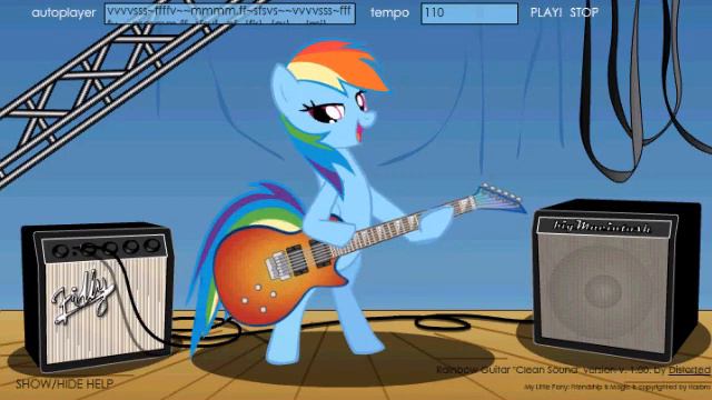 Rainbow Guitar Pachebel's Christmas - My Little Pony смотреть онлайн