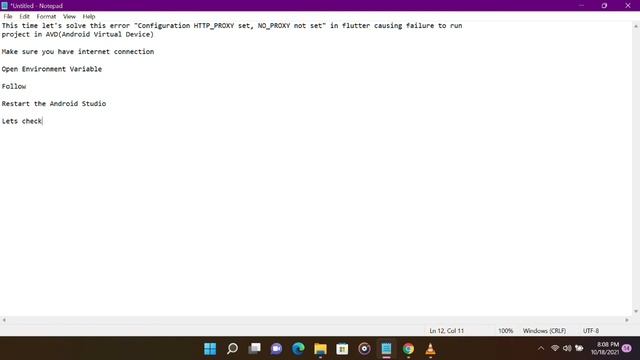 fix ERROR : Flutter doctor Proxy not set(if you do not see flutter running, it might be crashed) смотреть онлайн