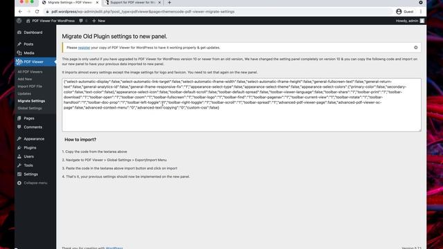 2. Migrate Settings from old version to version 10 of PDF Viewer for WordPress смотреть онлайн