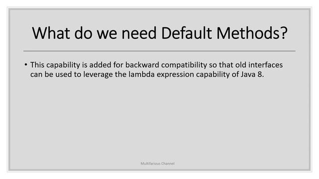 Default Method In Java | What is the need of default method | How is backward compatibility achieve смотреть онлайн