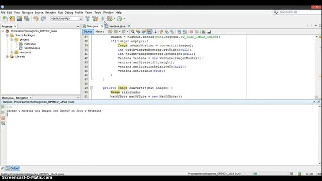Cargar y Mostrar una Imagen con OpenCV en Java y Netbeans jonathanmelgoza смотреть онлайн